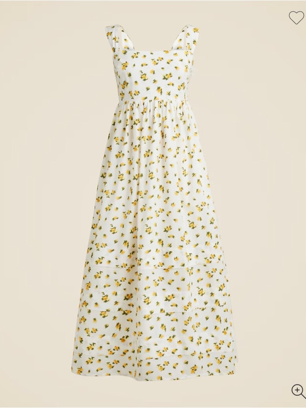 J. Crew - new with tags! Squareneck midi dress in budding rose print